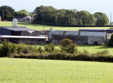 The farm on the outskirts of Hillsborough Co Down, where young rugby star Nevin Spence died alongside his brother and his father when they fell into a slurry tank.