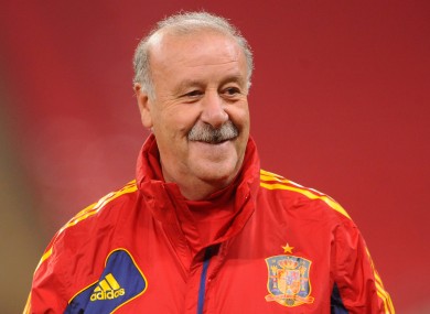 Vincente Del Bosque has suggested he will leave the game once his time with Spain is up.
