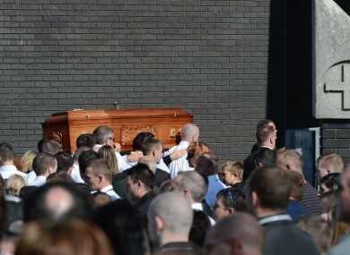 The funeral of Alan Ryan