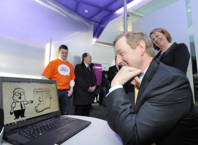 Taoiseach Enda Kenny visiting the Digital Hub in May of this year.