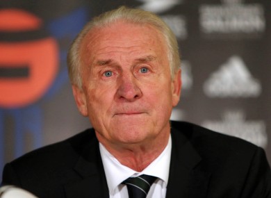Republic of Ireland manager Giovanni Trapattoni speaking after last night's game.