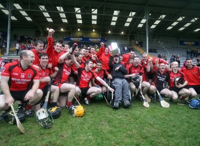 The Oulart-The-Ballagh team celebrating their recent Wexford county final success.
