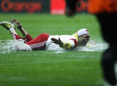 One of the Polish fans on Tuesday night.