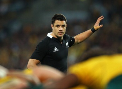 Dan Carter: in doubt.