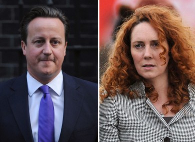 David Cameron and Rebekah Brooks