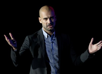 Former Barcelona soccer coach Pep Guardiola.