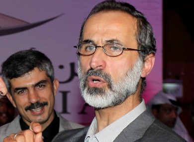 Leader of Syria's newly united opposition Ahmed al-Khatib.