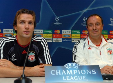 Zenden and Benitez during their Liverpool days.