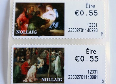 Irish stamps, which show the word 'Éire', but not 'Ireland'.