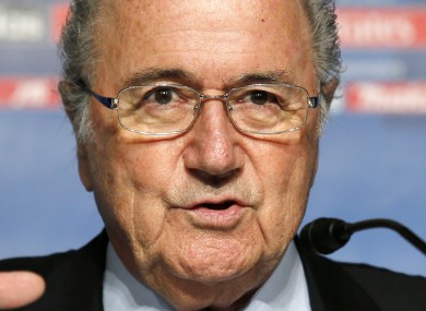 Sepp Blatter speaks during during a press conference in Tokyo on Saturday.