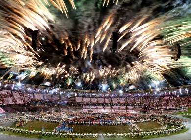 The London 2012 opening ceremony.