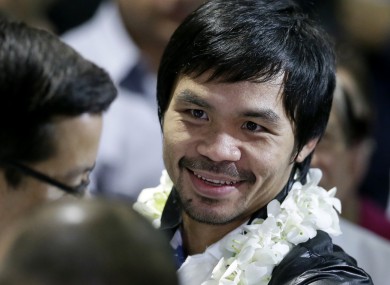 Manny Pacquiao arrives back in Manila today.