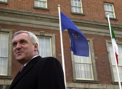 Bertie Ahern pictured in 2004 at a ceremony to mark Ireland's last EU presidency. Changes under the Lisbon Treaty mean the Presidency of the Council of the EU is slightly different than when Ireland last held it.