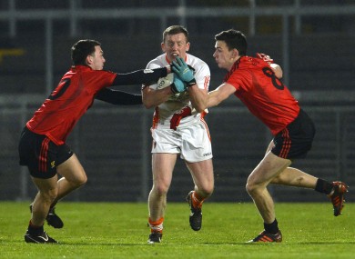 Armagh's Declan McKenna in action tonight.