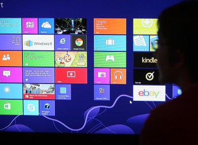 A view of Windows 8