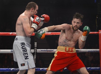 Lee, right, beat Anthony Fitzgerald in Belfast on Saturday.