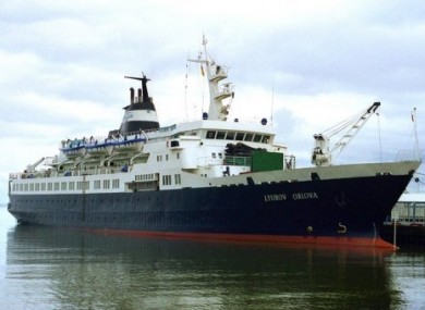 An undated handout picture of the former Russian cruise ship, MV Lyubov Orlova.