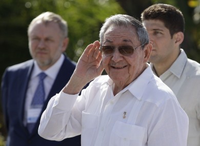Raul Castro takes questions from journalists on Friday