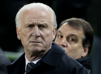 Trapattoni watched his side beat Poland 2-0 recently.