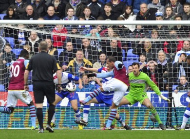 Gabriel Agbonlahor scores the winner.