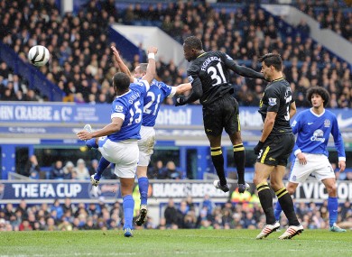 Figueroa scores Wigan's first.