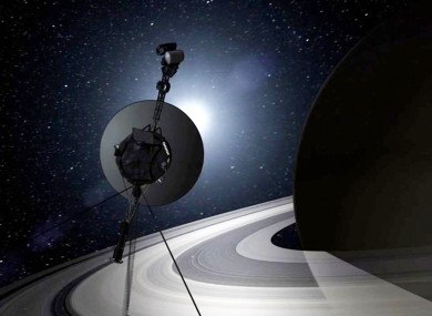 This artists rendering provided by NASA shows the Voyager spacecraft.