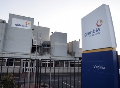 File photo of a Glanbia plant in Co Cavan. A new facility to begin construction next month will support 1,600 jobs within five years.