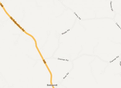 The Drennan Road/Ballynahinch Road junction remains closed following the incident.