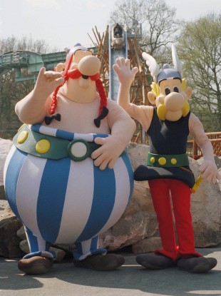 Obelix and Asterix figures at the Asterix theme park in northern France - but what do we really know about the Gauls?