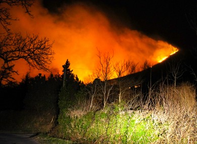 The fire on the