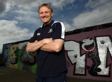 Joe Schmidt and Felix the Cat in good form back in 2010.