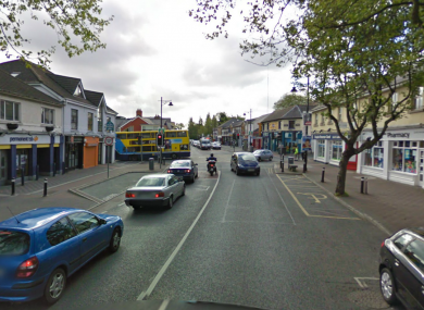 Main Street in Blanchardstown, where a retail unit was burgled last night.