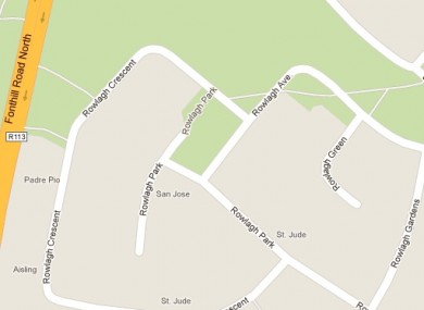 Rowlagh Park in Clondalkin, where today's shooting took place.