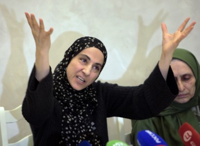 Zubeidat Tsarnaeva, the mother of bombing suspects Dzhokhar and Tamerlan, at a press conference last week.