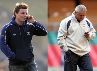 Communication breakdown: O'Driscoll and Gatland.