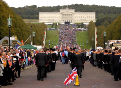 An Orange Order parade last year.