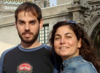 Dan and Kate Suski swam for 14 hours.