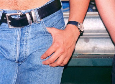 The cosmetic status of these trousers' contents is unknown.