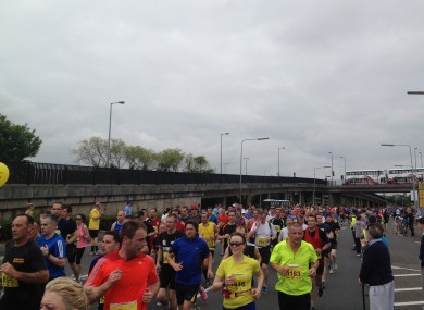 The Cork City Marathon earlier this morning