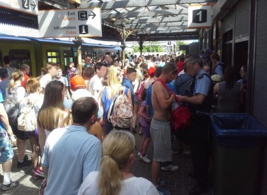 The DART station at Sutton was temporarily closed after hundreds of young people showed up to attend a rave on a beach.