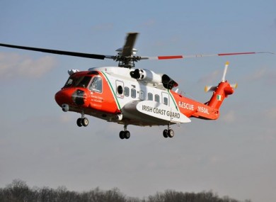 The Rescue 118 helicopter.