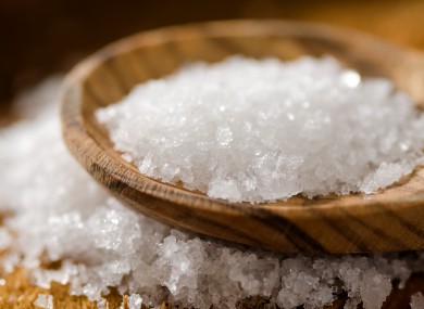 Salt in a pestle