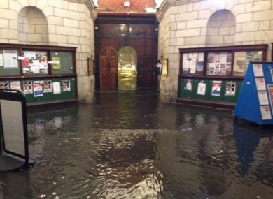 Trinity College, on the night of 24 July