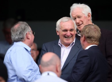 Bertie in Croke Park last month.