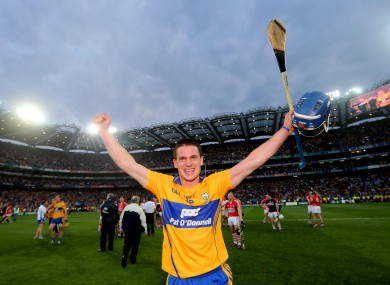 Conlon celebrates Saturday's All-Ireland win against Cork.