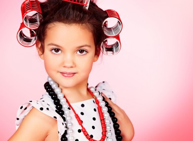 Child in rollers