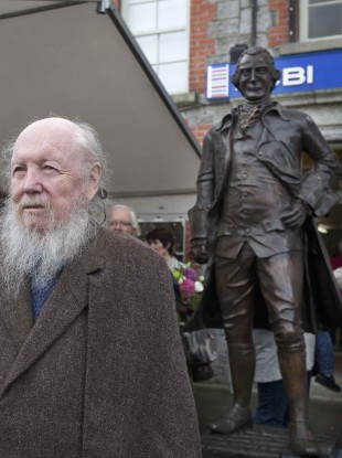 Guinness descendant Garech de Brun at the event in Celbridge Village.