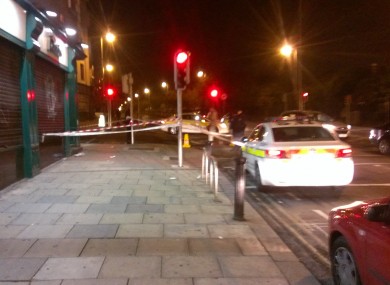 The scene following the incident.