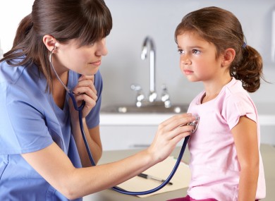 Child patient visiting doctor