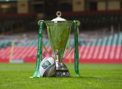 The Heineken Cup looking worried about its future.